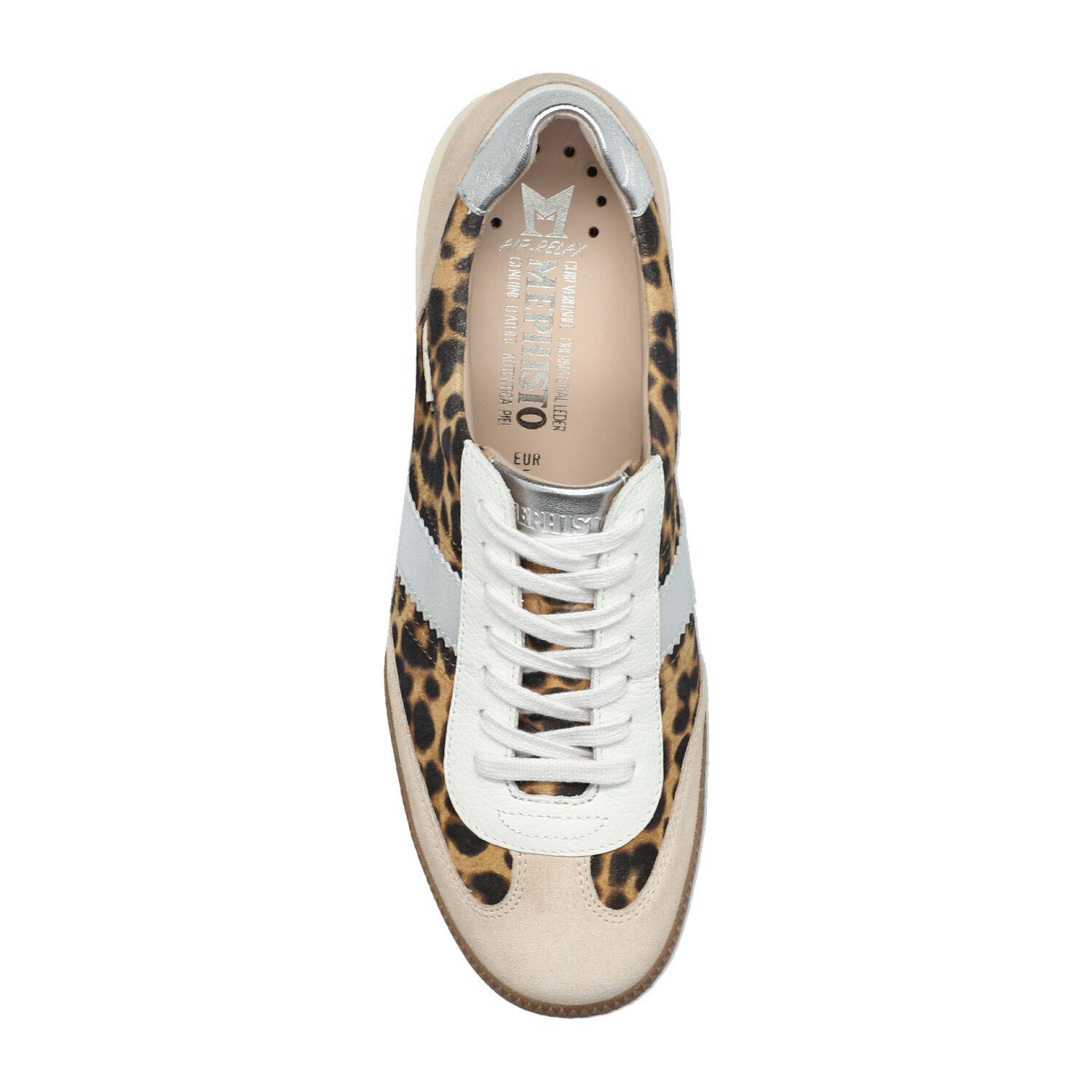 lacets femme modèle Witney sable clair leopard - Mephisto